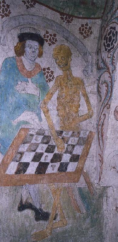 A husband am acting chess with doden, unknow artist
